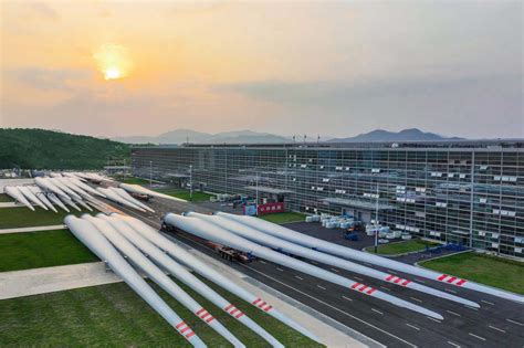 World's biggest onshore wind turbine blades unveiled in China