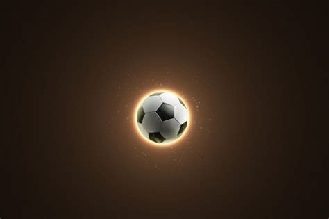 Premium Photo | Soccer ball on an abstract background