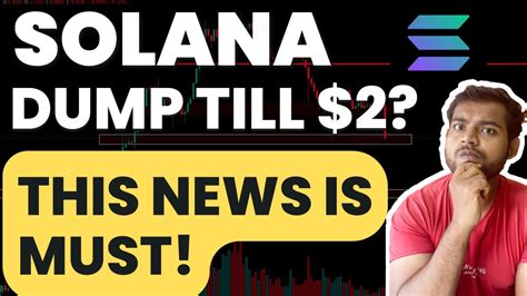 Solana SOL Token MASSIVE BEARISH NEWS TODAY UNLOCKING till $2? ETHEREUM ...