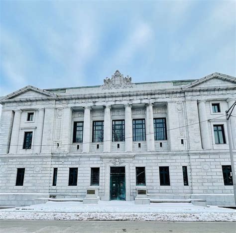 Entryway of Cumberland County Courthouse in Portland, Maine. Paul ...