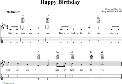 happy birthday ukulele strumming pattern - Lennie Kruse