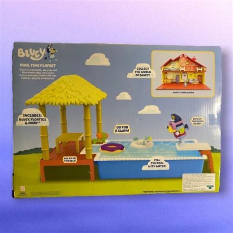 Bluey Pool Time Playset With Bluey Figure & Accessories NEW | #4611741723