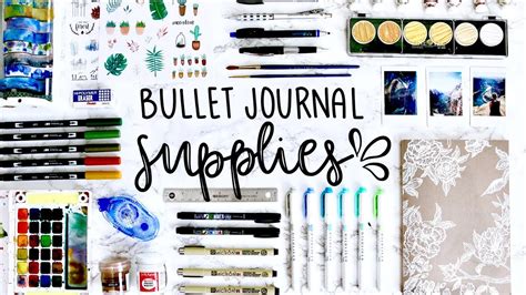 My Bullet Journaling Supplies 💕 - YouTube