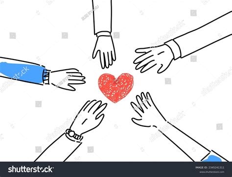 Helping Hands Drawing Photos and Images | Shutterstock