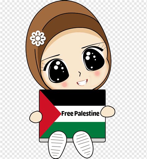 Seorang anak dengan bendera palestina - palestina bebas, png | PNGWing