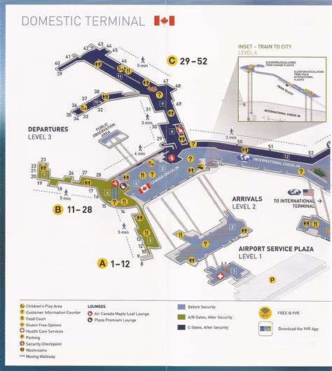 Vancouver International Airport (YVR) guide/map (Domestic … | Flickr