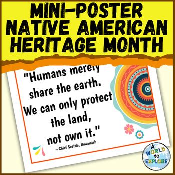 FREEBIE Native American Heritage Month Indigenous Peoples QUOTE ...