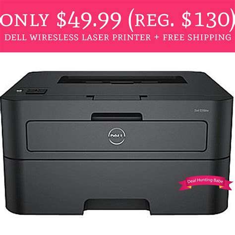 Only $49.99 (Regular $140) Dell Wireless Mono Black & White Laser ...