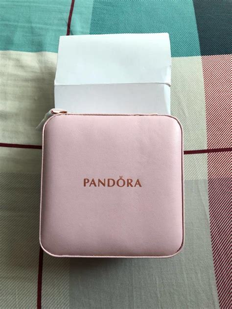 Pandora Square Pink Jewelry Box, Women's Fashion, Jewellery, Others on ...