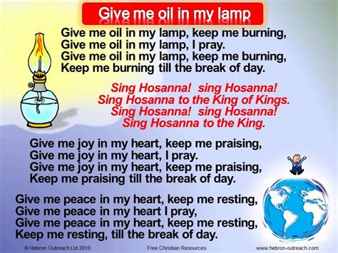 Give Me Oil In My Lamp - Chorus - hebron-outreach.com - YouTube