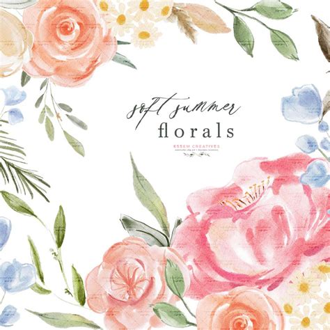 Bouquets & Wreaths Archives - Essem Creatives | Watercolor Clipart & Business Branding