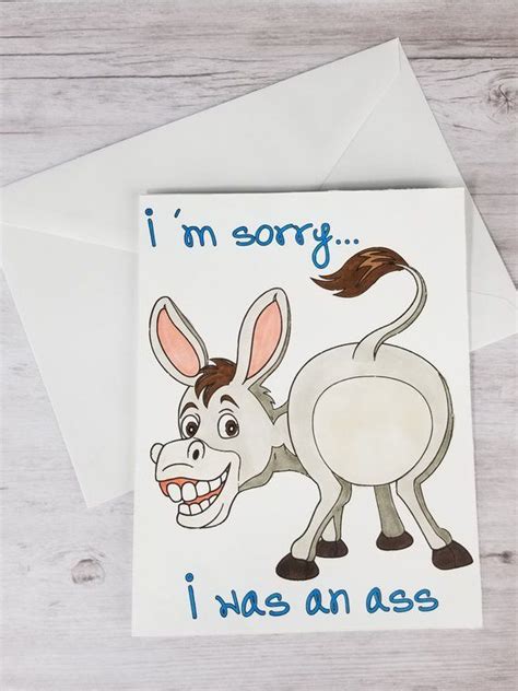 I'm Sorry I'm Sorry Card Sorry Card Apology Card | Etsy in 2021 | Im ...