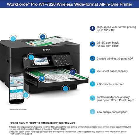 C11CH78201 WorkForce Pro WF-7820 Wireless Wide-format, 45% OFF