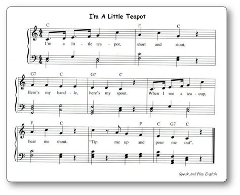 I'm a Little Teapot – Nursery Rhyme Song with Lyrics in French and in ...