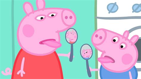 Peppa and George Learn about Mirrors 🐷🐷| Peppa Pig Official Family Kids Cartoon - YouTube