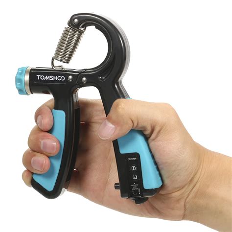 TOMSHOO Hand Grip Strengthener Hand Strength Trainer Gripper with Counter 22 88lbs Adjustable ...