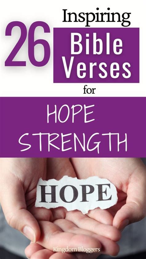 26 Encouraging Bible Verses for Hope and Strength