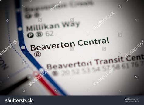 Beaverton Central Station Portland Metro Map Stock Photo (Edit Now ...