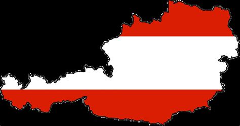 Austria Flag Map - MapSof.net