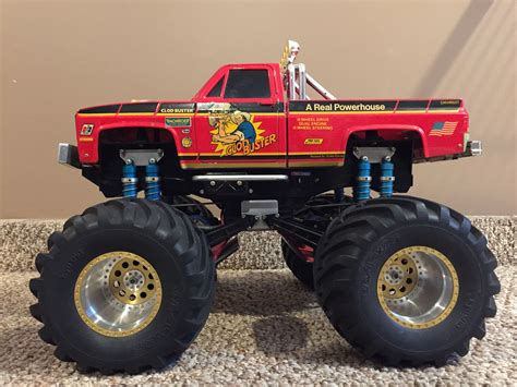 Tamiya Clod Buster, ESP clodzilla upgrades, aluminum wheels, trinity shocks, APM custom hobbies ...