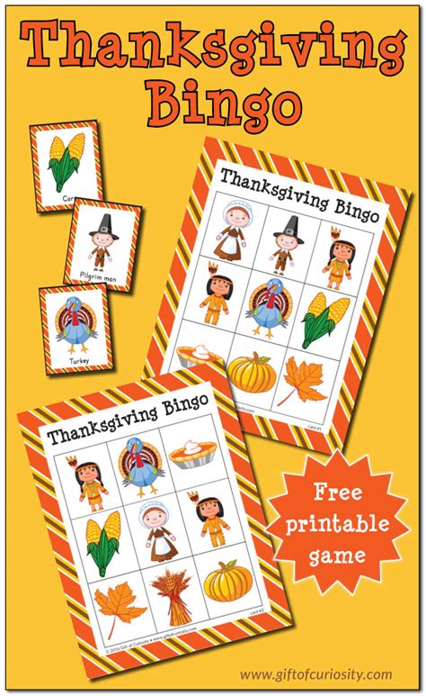 Free Thanksgiving Bingo Printable | Brennan