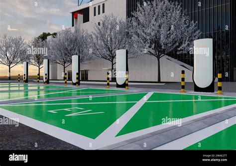 Visualization of Tesla car charging stations Stock Photo - Alamy