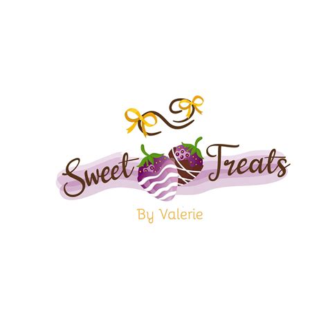 Sweet and Treats Logo Design Strawberry Treat Logo Pops | Etsy