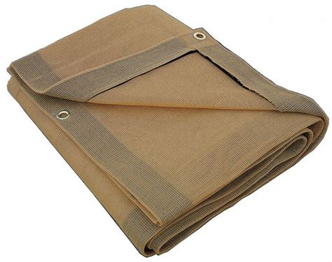 GRAINGER APPROVED 10 mil Polyethylene Mesh Tarp, Tan, 12 x 24 ft Finished Size - 5WUE2|5WUE2 ...