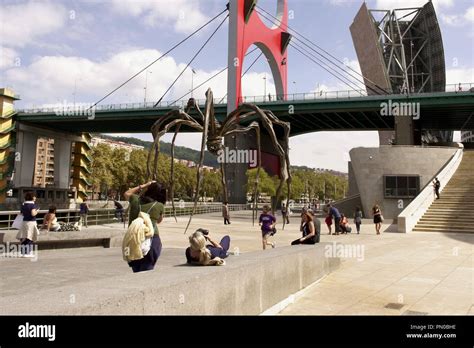 Bilbao, Spain, 13th September, 2018 The Guggenheim Museum, an artistic marvel shows off it's ...