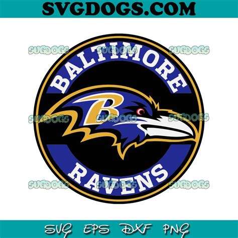 Baltimore Ravens Circle Logo SVG