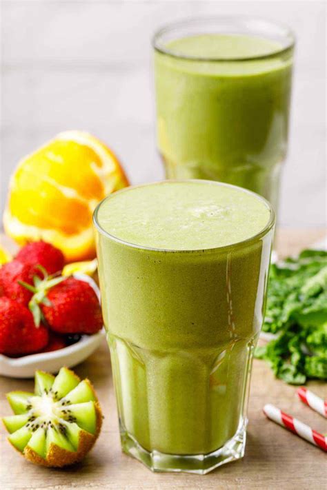 Kale Strawberry Sunrise Paleo Smoothie for Glowing Skin - Blender Balance | Recipe | Fruit ...