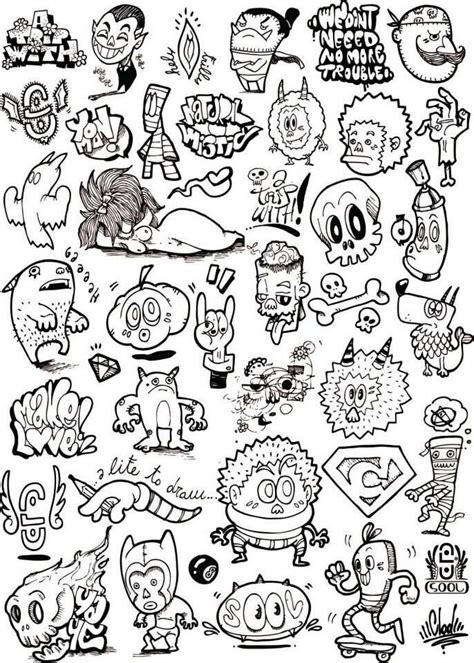 Cute icons for inspiration | Graffiti doodles, Doodle tattoo, Graffiti ...