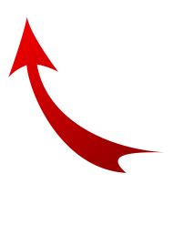 red up arrow png Curved PNG image with transparent background png - Free PNG Images ...