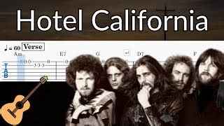 Hotel California - Guitar Solo Easy Chords & Tabs