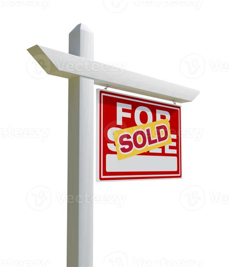 Sold Home For Sale Real Estate Sign - Transparent PNG. 21928180 PNG