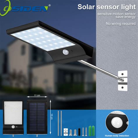 COB Solar Street Light Garden Lighting Human Body Sensor Light Outdoor ...