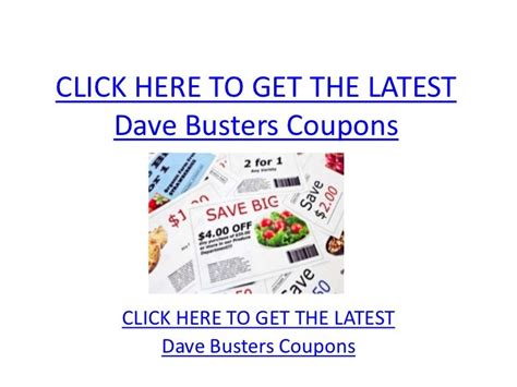 Dave Busters coupons - Printable Dave Busters coupons