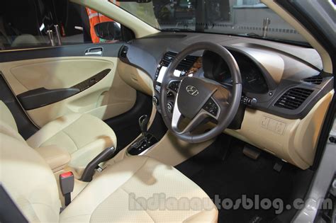 2016 Hyundai Verna interior at Auto Expo 2016