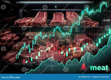 Meat Market Trends and Prices Analysis Stock Photo - Image of ...