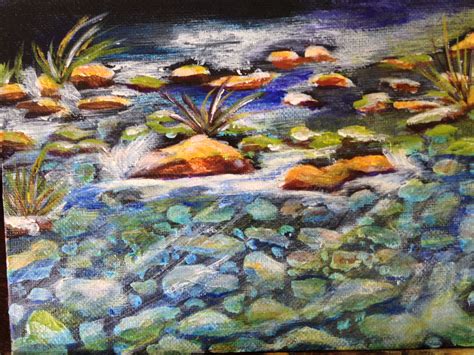 YouTube Live Lesson - River Rocks - Acrylic Painting Lessons for Beginners to Advanced Artists ...