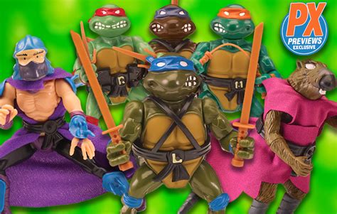 Classic TMNT Action Figures are Back in PREVIEWS Exclusive Box Sets - Previews World