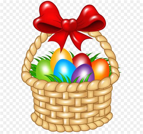 Easter Bunny Easter basket Red Easter egg Clip art - Easter Basket Transparent PNG Clip Art ...