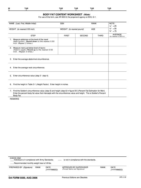 2006 Form DA 5500 Fill Online, Printable, Fillable, Blank - PDFfiller