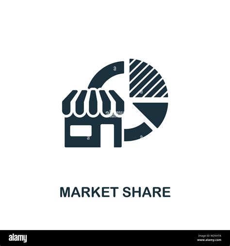 Market Share icon. Creative element design from business strategy icons ...