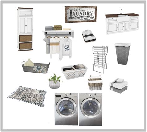 TS4: Laundry Days Laundry Room Living Room Sims 4, Sims 4 Cc Furniture ...