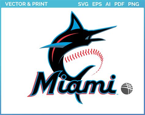 Miami Marlins - Primary Logo - Baseball Sports Vector SVG Logo in 5 formats