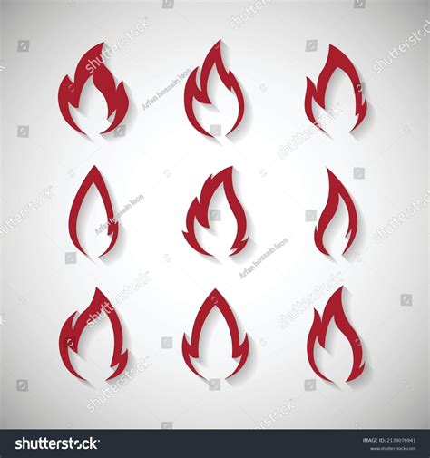 Different Types Variety Flames Collection Set Stock Vector (Royalty Free) 2139076941 | Shutterstock