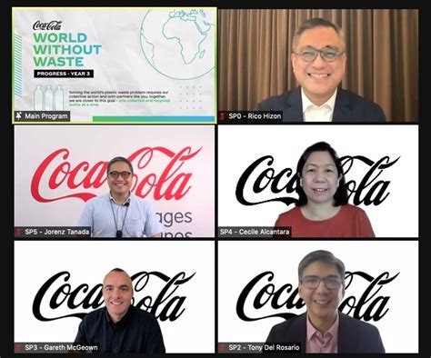 Coca-Cola Leadership team with Rico Hizon | ManilaSociety.com