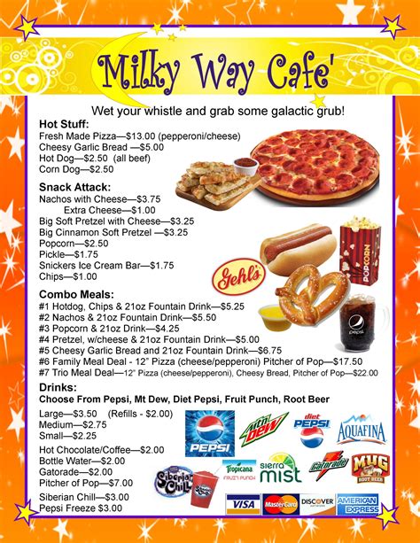 Menu Items 2020 Fall – Milky Way Cafe 2 – Jumpin' Jupiter Skate & Fun Center