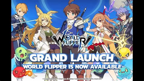 🎮[World Flipper][Official Worldwide Release] gameplay in ENGLISH (Cygame+Kakao game publisher ...